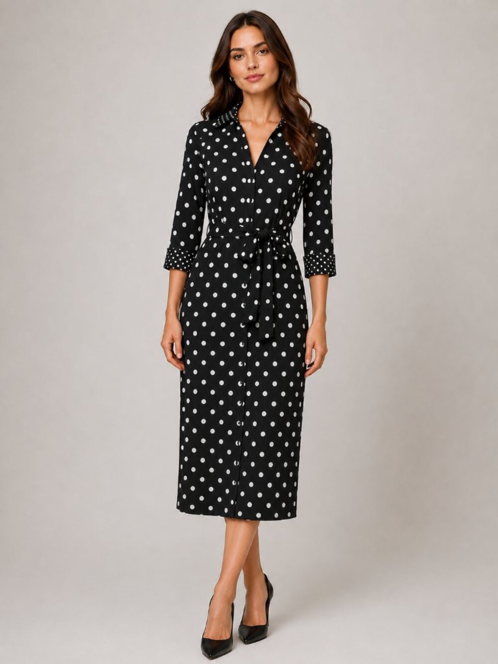 Tommy Hilfiger Black Polka Dot Dress